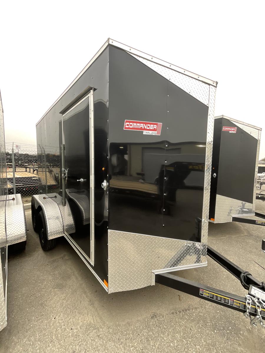 7X16 7X16 V NOSE ENCLOSED STD RAMP DOOR 7K BY CARRY ON Image 0