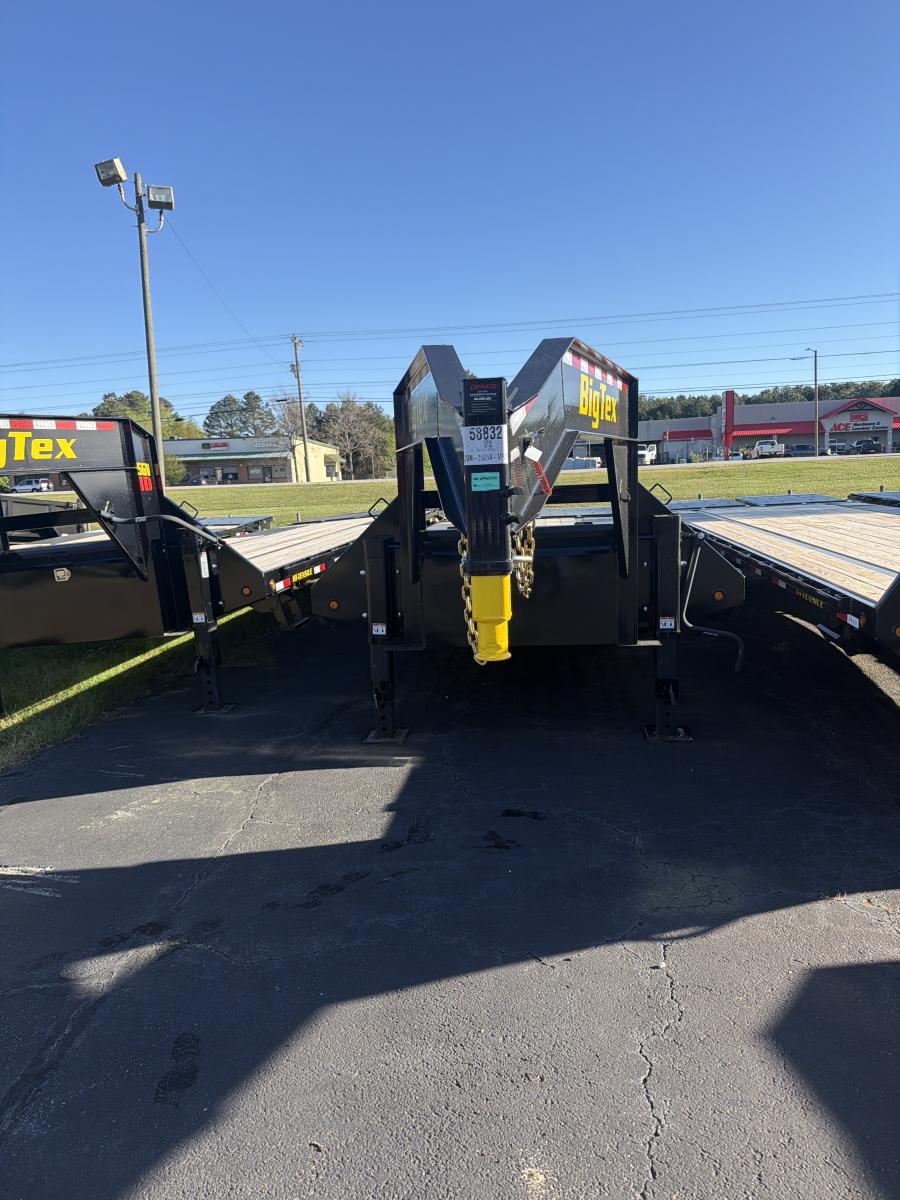 Big Tex 22GN, Gooseneck, 102" x 25', 23.9K, Dovetail, Mega Ramps Image 2