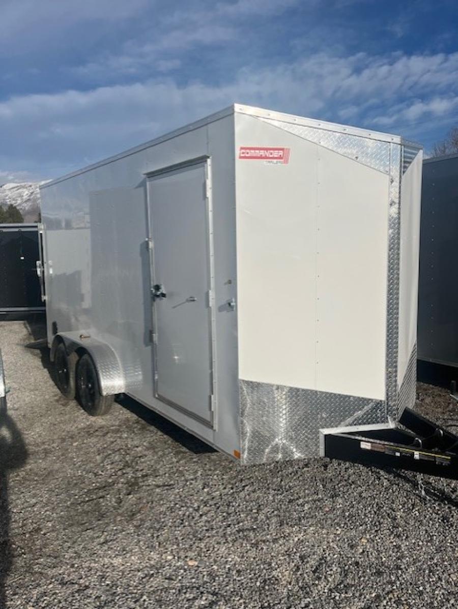 7X16 7X16 V NOSE ENCLOSED STD RAMP DOOR 7K BY CARRY ON Image 1