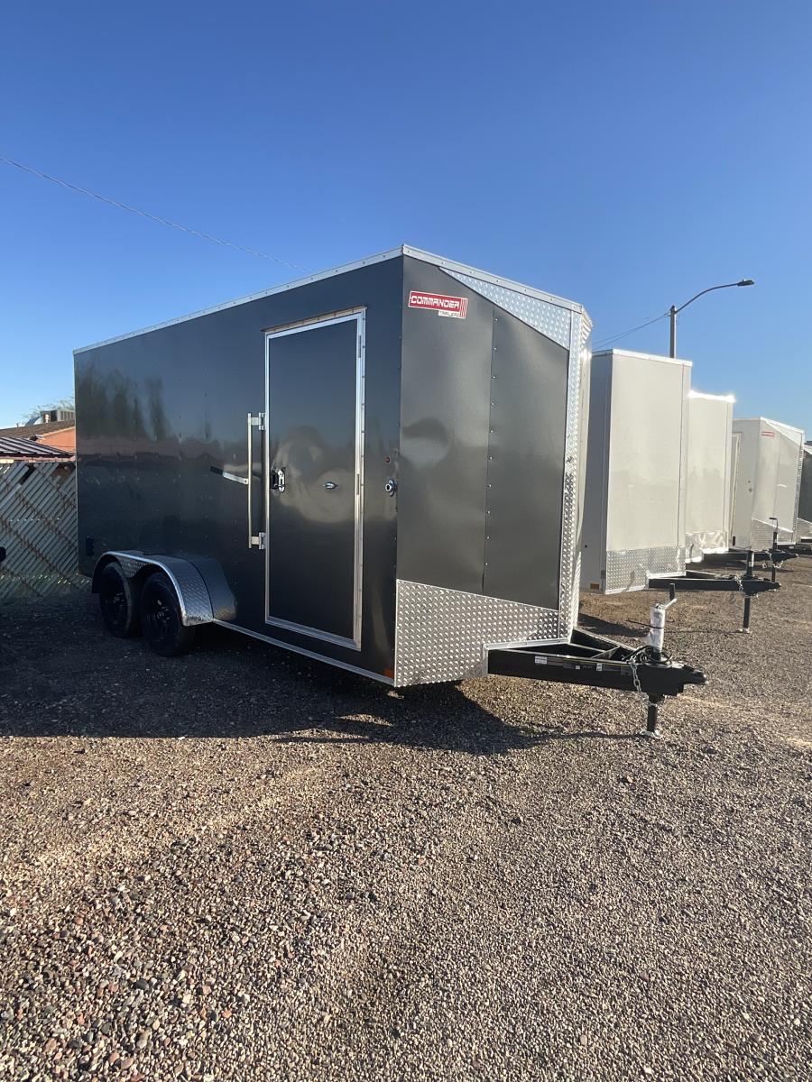 7X16 7X16 V NOSE ENCLOSED STD RAMP DOOR 7K BY CARRY ON Image 1