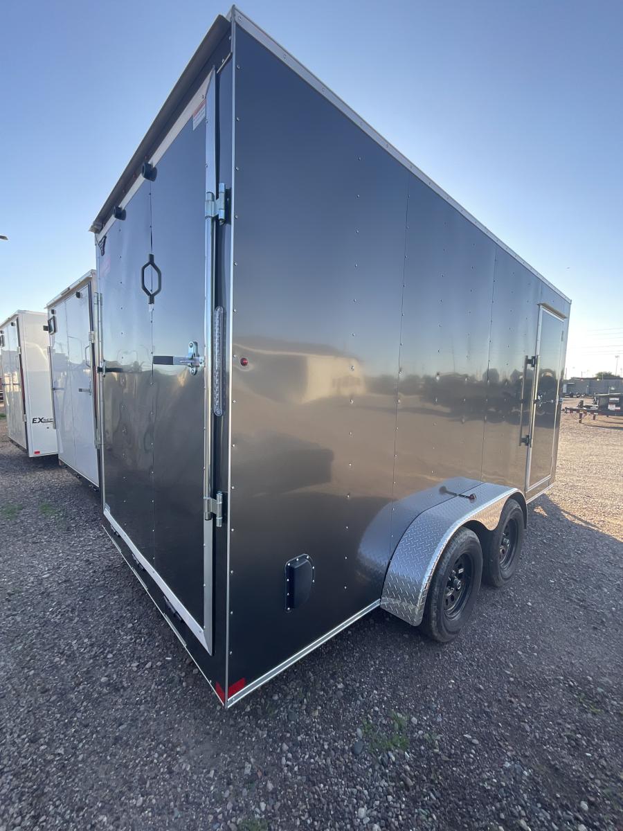 7X16 7X16 V NOSE ENCLOSED STD RAMP DOOR 7K BY CARRY ON Image 2