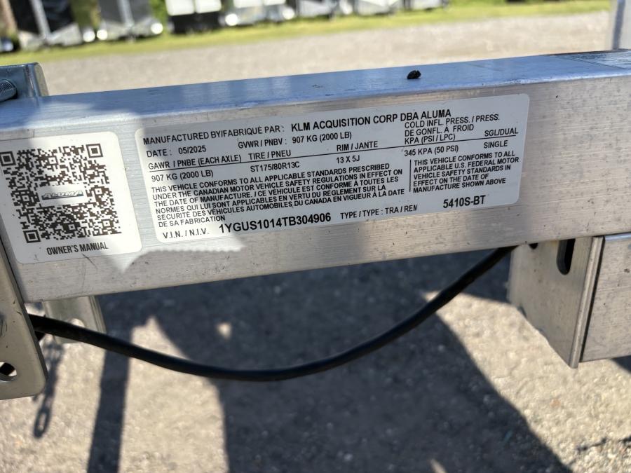 Aluma 5410 Aluma 54″ x 10 SA Utility Trailer BFT Image 2