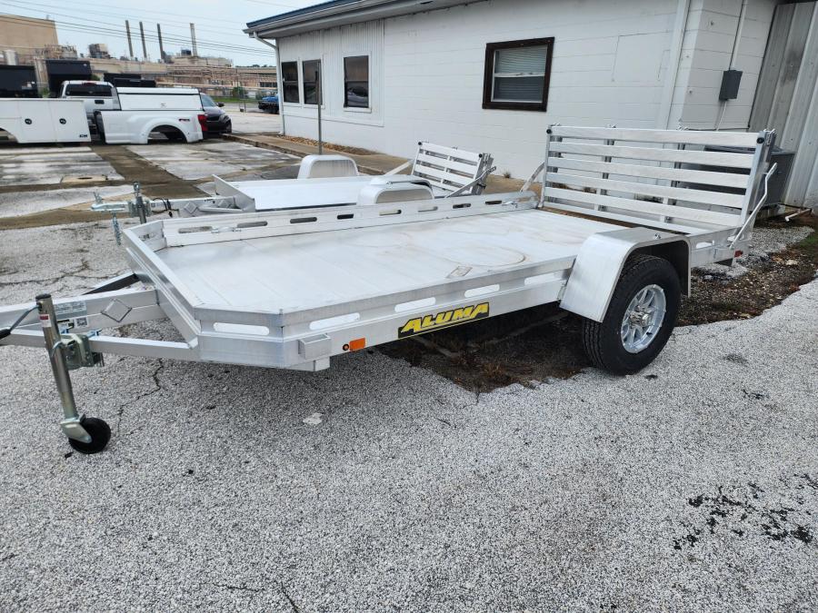 Aluma 6812 Aluma 68" x 12 SA Utility Trailer, Aluminum Bi-Fold Gate Image 0