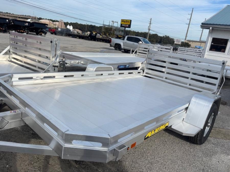 Aluma 7712 Aluma 78" x 142" SA Utility Trailer, Bi-Fold Tailgate Image 0