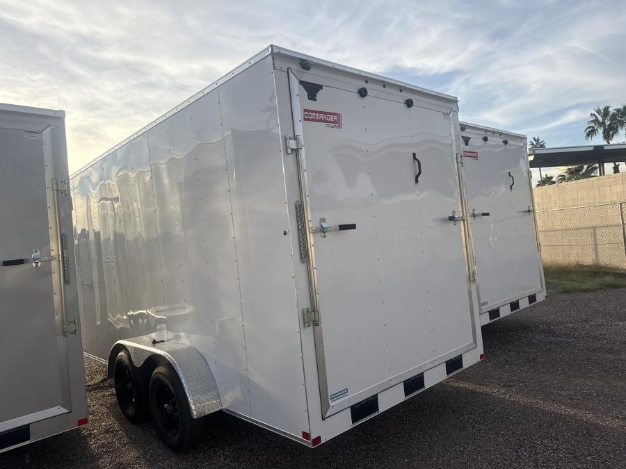 7X16 7X16 V NOSE ENCLOSED STD RAMP DOOR 7K BY CARRY ON Image 1