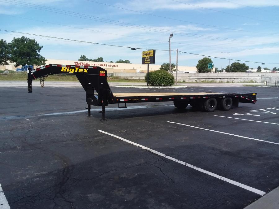 Big Tex 22GN, Gooseneck, 102″ x 25′, 23.9K, Dovetail, Mega Ramps Image 1