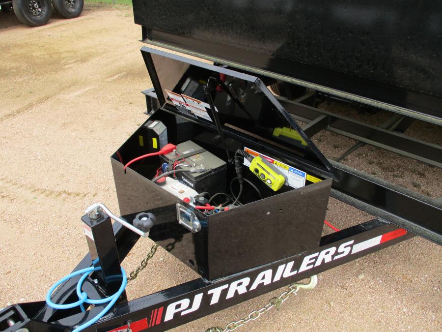 PJ TRAILERS D7J1 PJ 83X14 DUMP EB2 SM 7KJ TK SI 2WG RSJ BLK Image 1