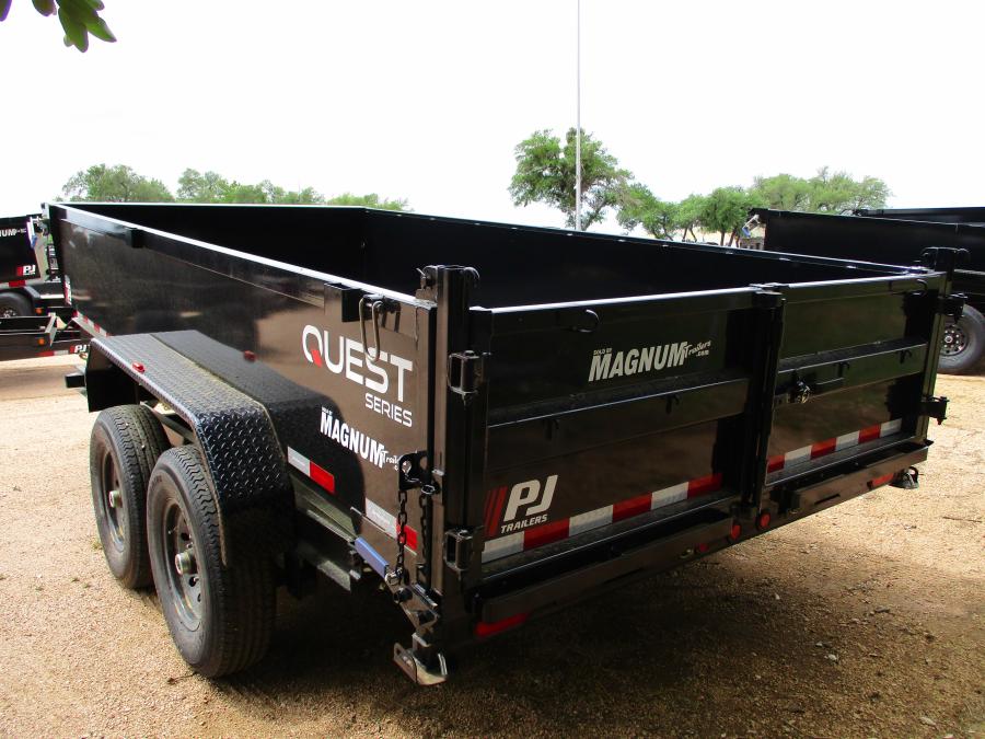 PJ TRAILERS D7J1 PJ 83X14 DUMP EB2 SM 7KJ TK SI 2WG RSJ BLK Image 3