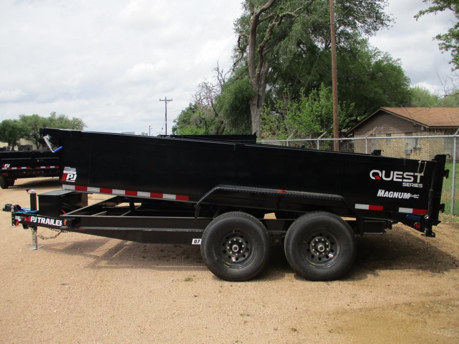 PJ TRAILERS D7J1 PJ 83X14 DUMP EB2 SM 7KJ TK SI 2WG RSJ BLK Image 2