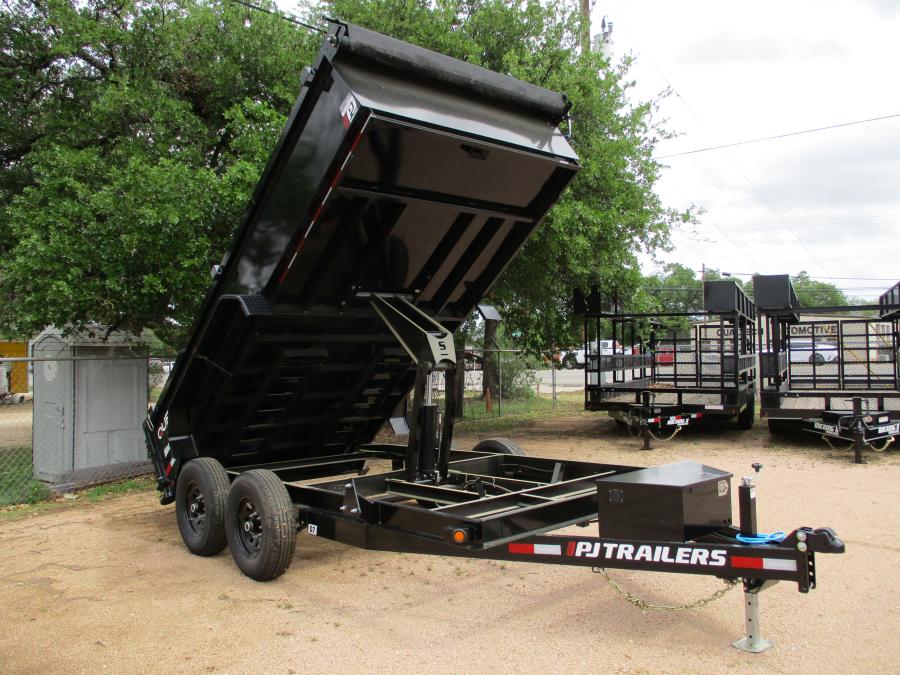 PJ TRAILERS D7J1 PJ 83X14 DUMP EB2 SM 7KJ TK SI 2WG RSJ BLK Image 5