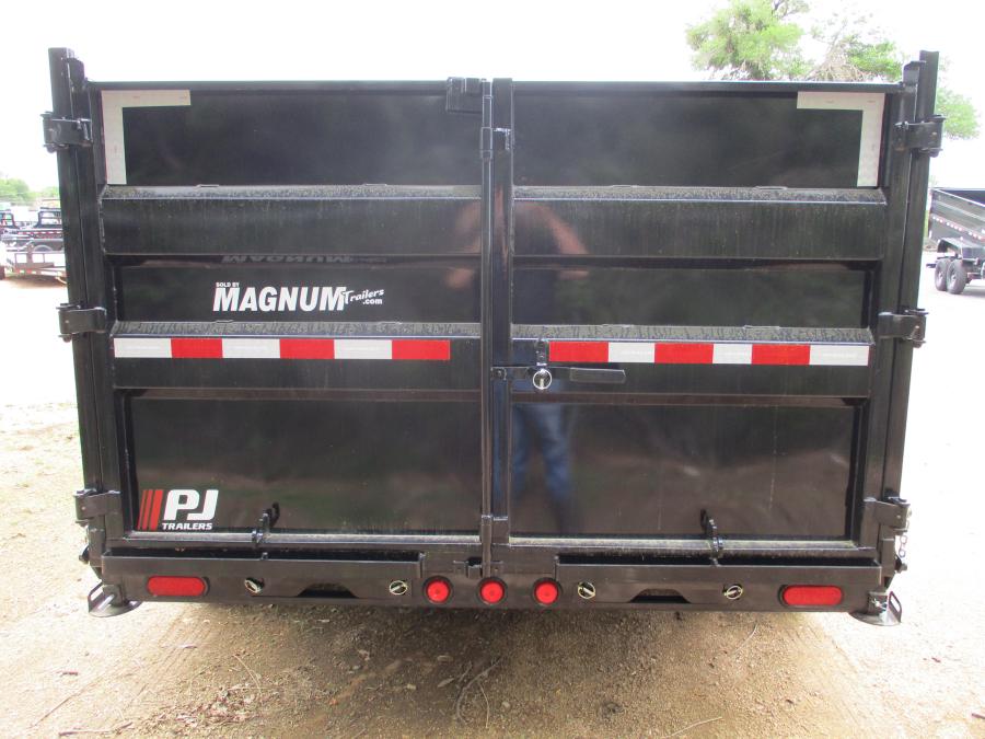 PJ TRAILERS DVJ1 PJ 7X14 DUMP EB2 14PLY SM 10KJ HYDL10 4 WALL 2WG SIR SD BK Image 2