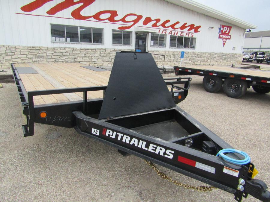 PJ TRAILERS F8J2 PJ20X102, EB2, SM, SIR, 8DR, S STEPS, LID/TONG, BLACK Image 4