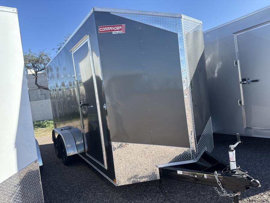 7X16 7X16 V NOSE ENCLOSED STD RAMP DOOR 7K BY CARRY ON Image 0