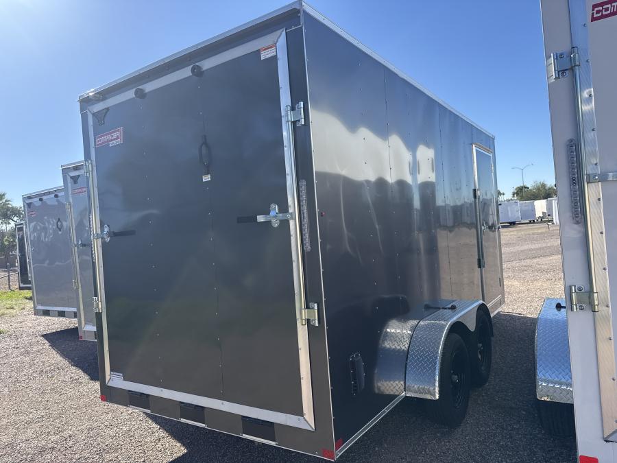 7X16 7X16 V NOSE ENCLOSED STD RAMP DOOR 7K BY CARRY ON Image 1