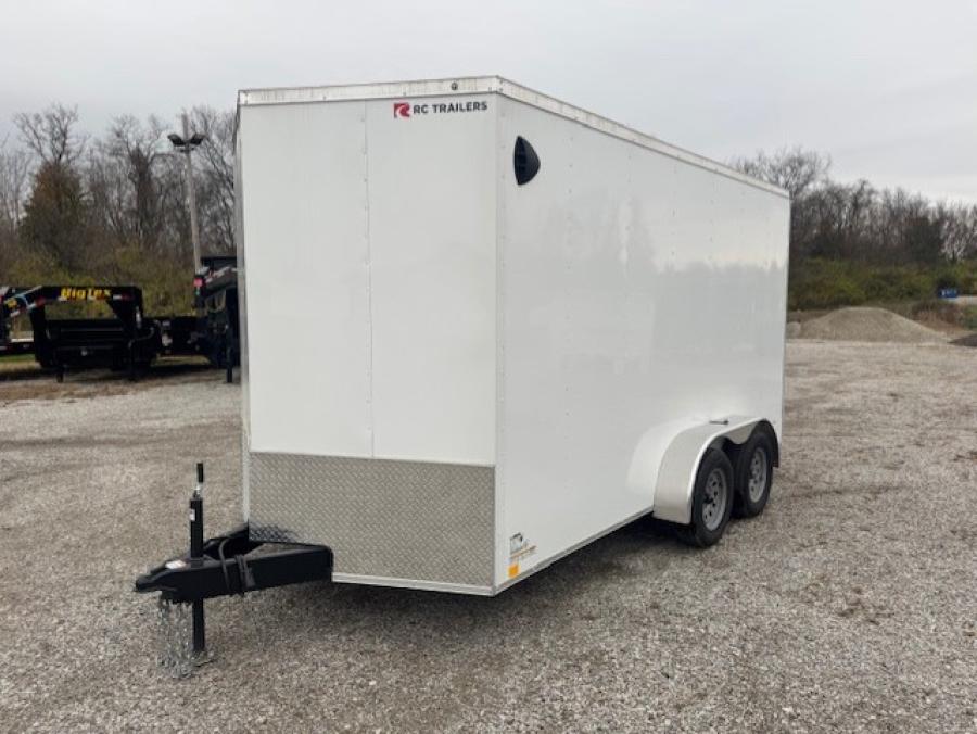 RWT7 RWT 7 x 14 TA FLAT TOP WEDGE ENCLOSED TRAILER BY RC Image 1