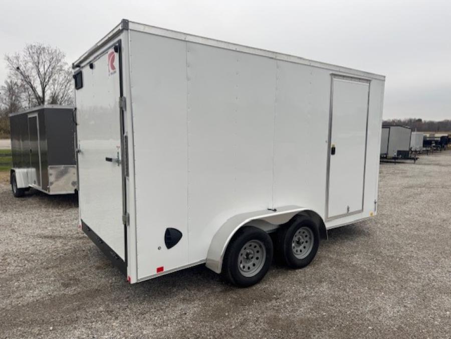 RWT7 RWT 7 x 14 TA FLAT TOP WEDGE ENCLOSED TRAILER BY RC Image 2