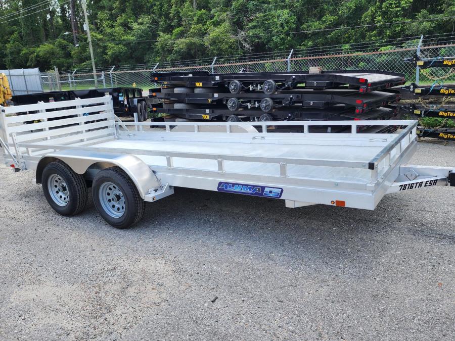 Aluma 7816 78"X192" TA, Aluminum Deck, Elec Brakes, LES LTS Image 0