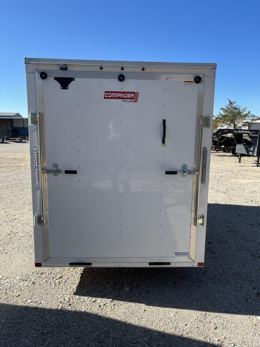 6X12 V-Nose Cargo Trailer w/ Rear Ramp Door. Single Axle Image 4