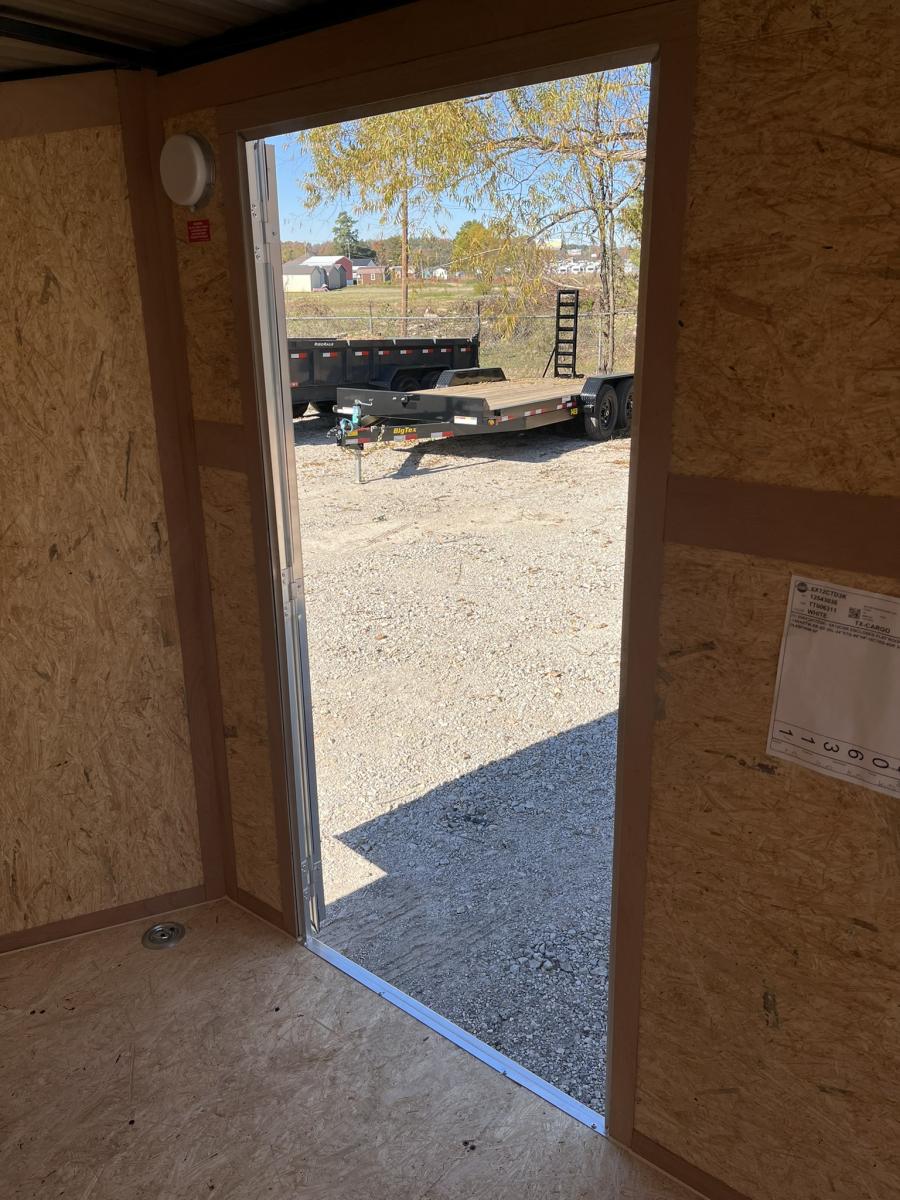 6X12 V-Nose Cargo Trailer w/ Rear Ramp Door. Single Axle Image 8