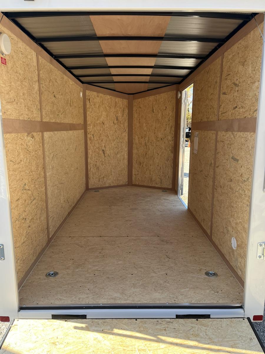 6X12 V-Nose Cargo Trailer w/ Rear Ramp Door. Single Axle Image 7