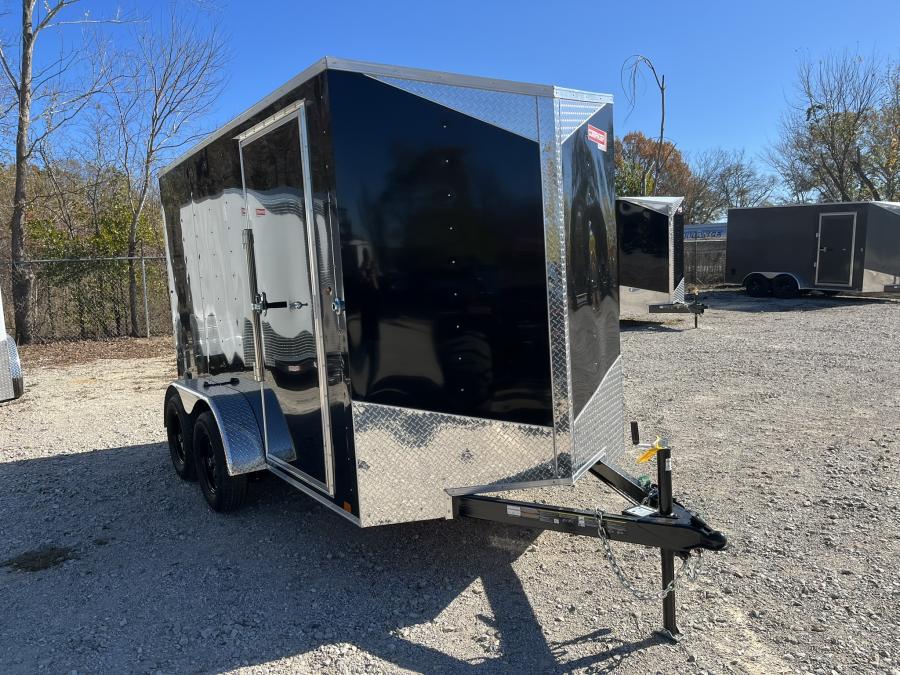 6 X 12 V-Nose Cargo Trailer, Tandem Axle Image 0