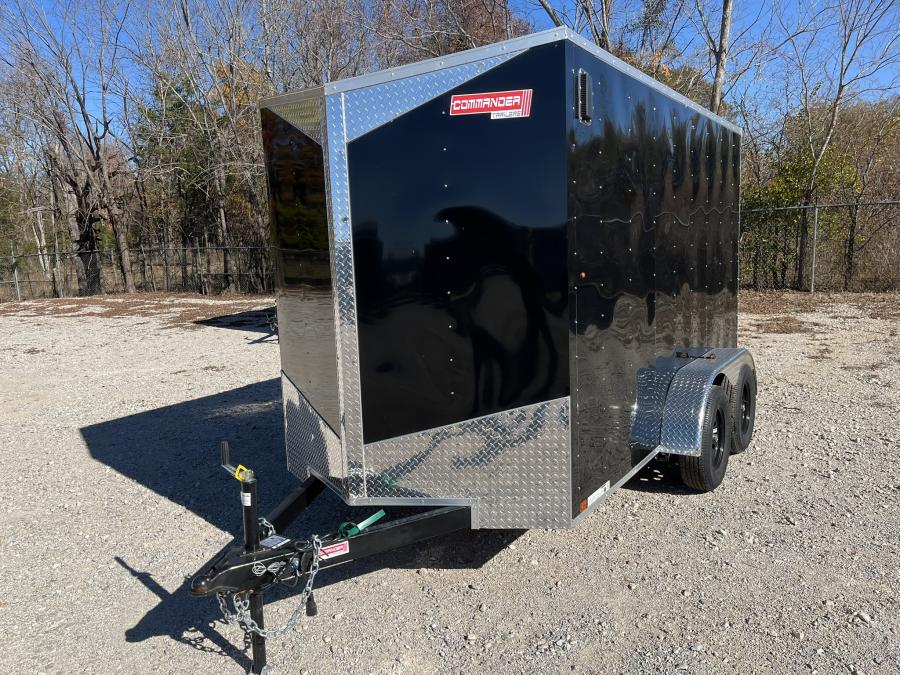 6 X 12 V-Nose Cargo Trailer, Tandem Axle Image 1