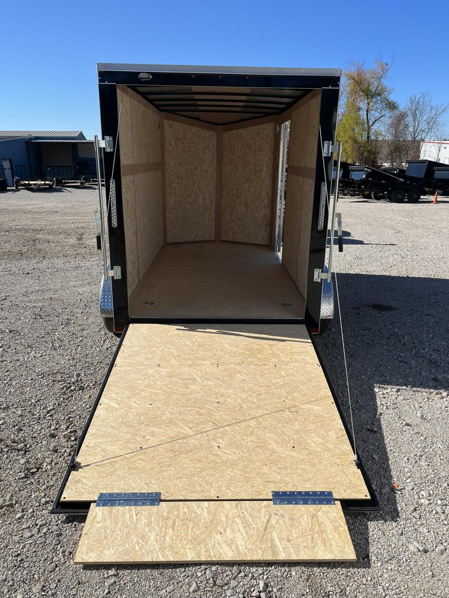6 X 12 V-Nose Cargo Trailer, Tandem Axle Image 6