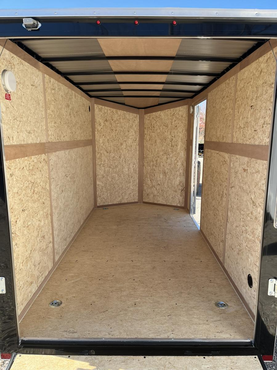 6 X 12 V-Nose Cargo Trailer, Tandem Axle Image 8