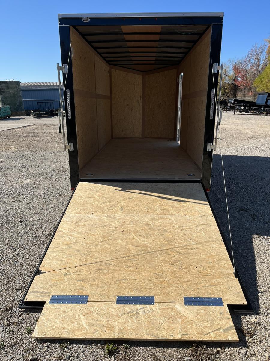 7X16 V-Nose Cargo Trailer, Tandem Axle Image 6