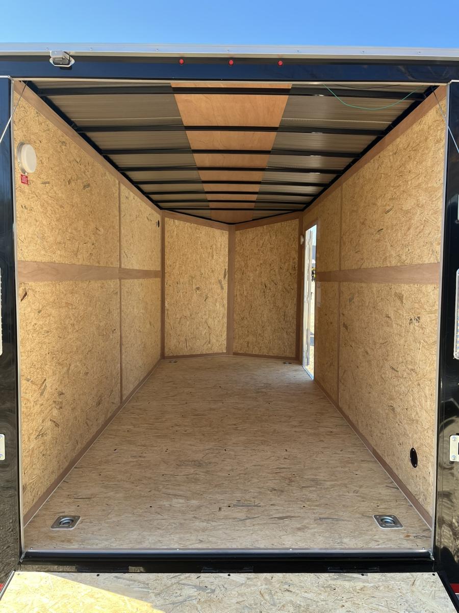 7X16 V-Nose Cargo Trailer, Tandem Axle Image 7