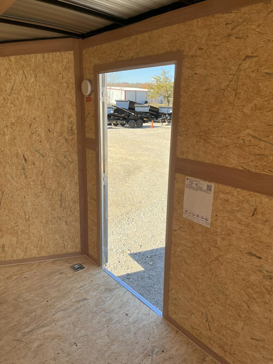 7X16 V-Nose Cargo Trailer, Tandem Axle Image 9