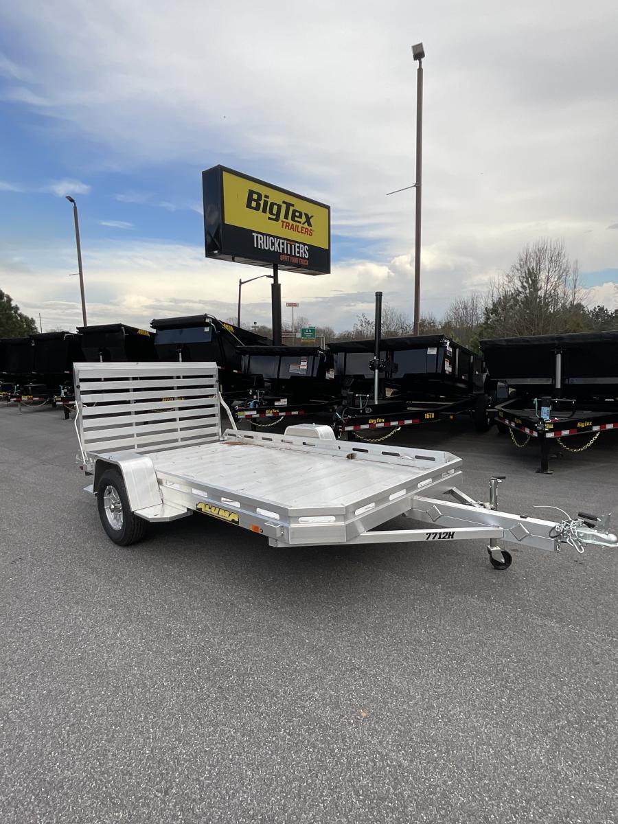 Aluma 7712 Aluma 77" x 142" SA Utility Trailer, Aluminum Tailgate Image 0