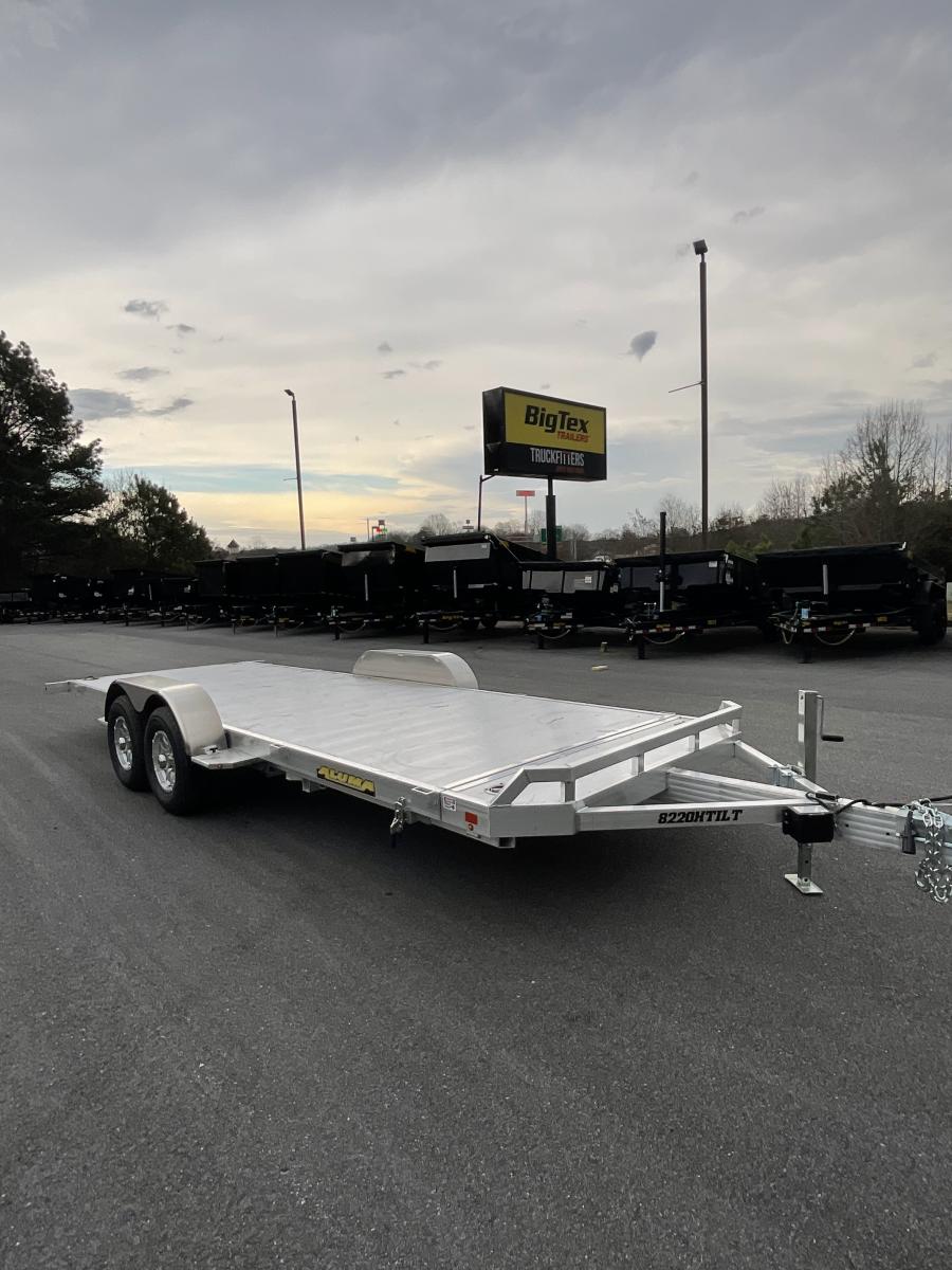 Aluma 8220 Aluma 82" x 20 Tilt TA Utility Trailer, 4800# Axles Image 0