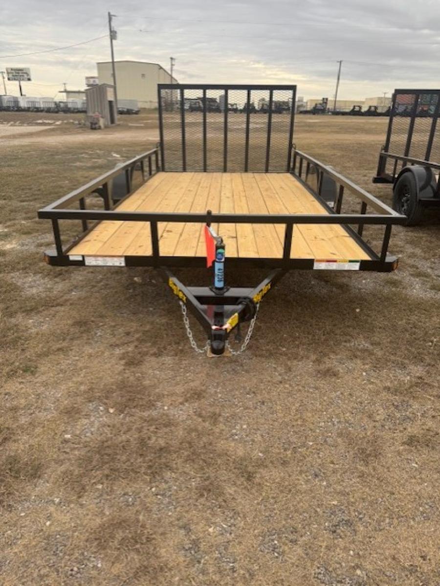 Big Tex 35SX SINGLE AXLE UTILITY 83"x14 4RG, SPARE MNT Image 1