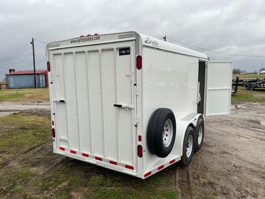 14' x 6'8" x 6'6" Bumper Pull Steel Cargo by Delta Mfg. Image 5