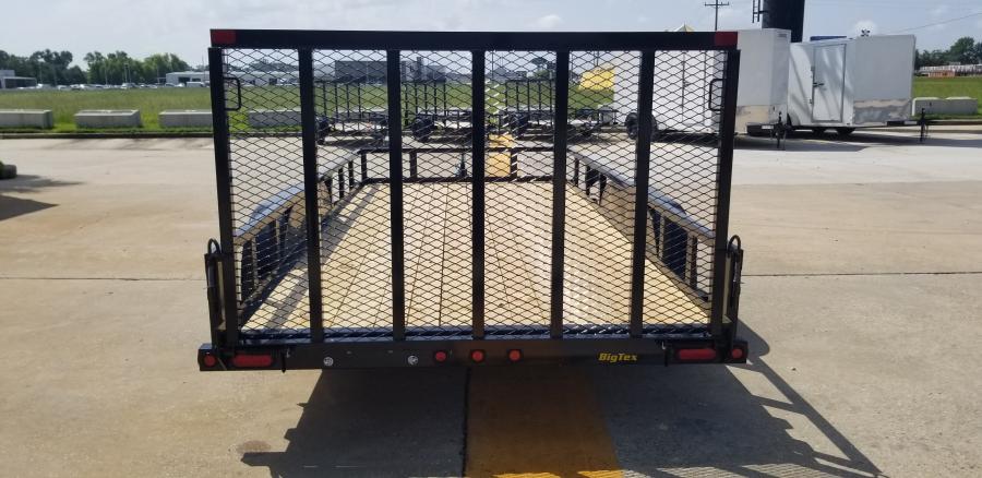 Big Tex 70PI 7K TAND SQ TU UTL 83″x16 2 BRAKES, BLK Image 1
