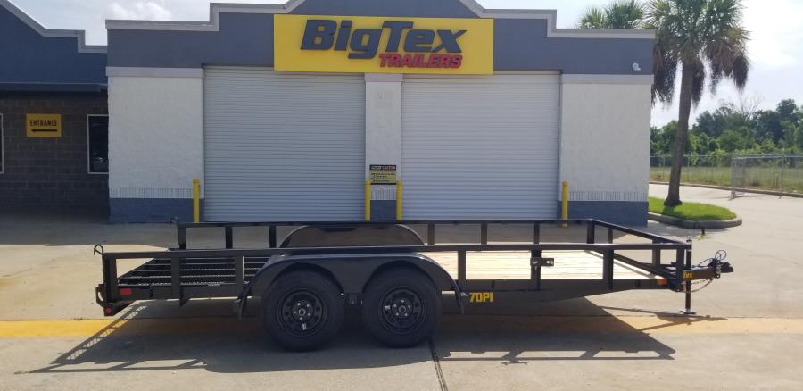 Big Tex 70PI 7K TAND SQ TU UTL 83"x16 2 BRAKES, BLK Image 4