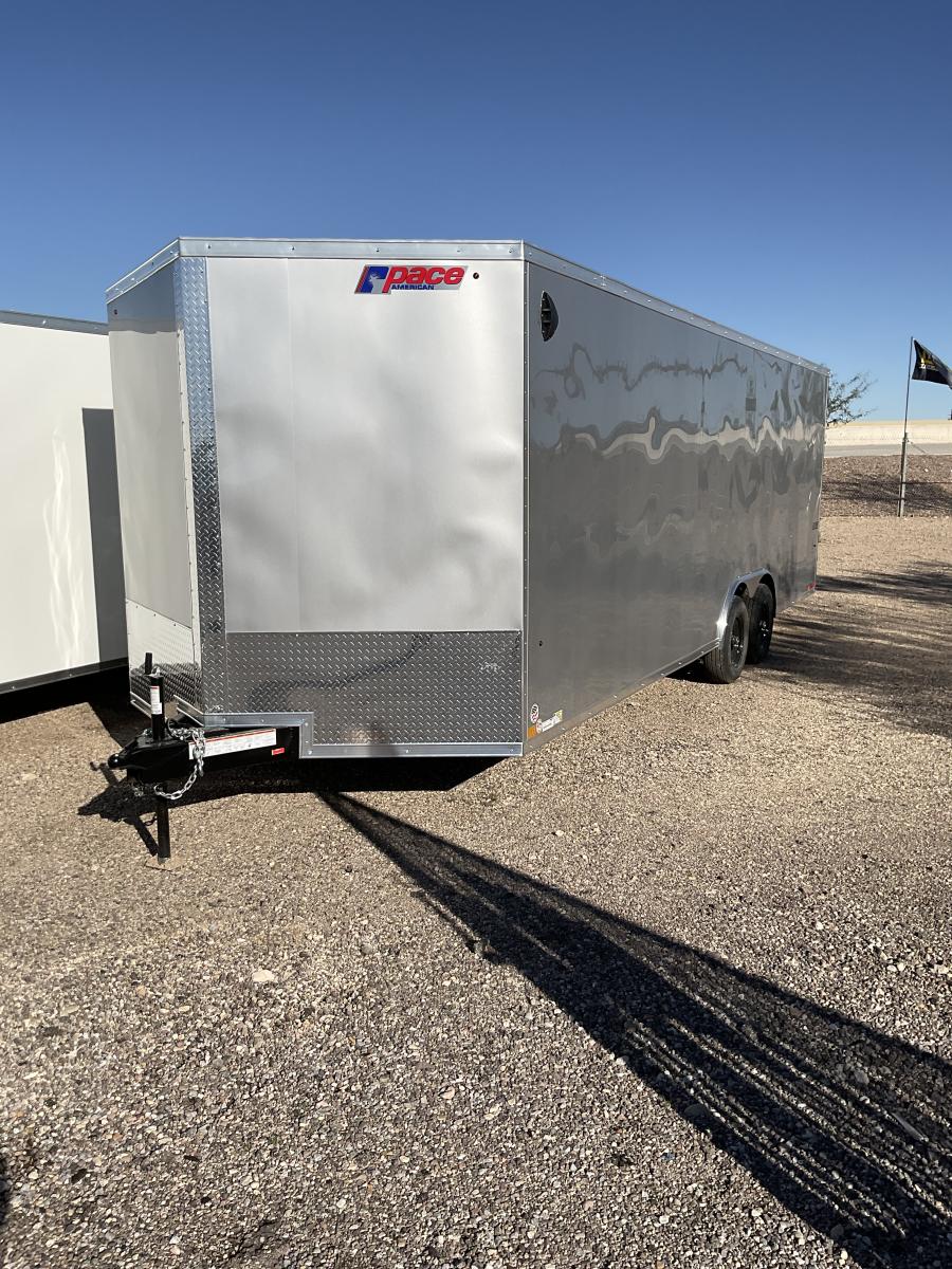 KP-S JOURNEY 8.5 x 24 TA TRAILER SLOPED V NOSED WHITE Image 0