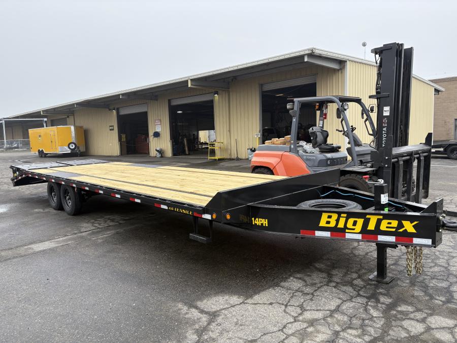 Big Tex 14PH, Pintle, 102″ x 25′, 15.9K, Dovetail, Mega Ramps Image 0