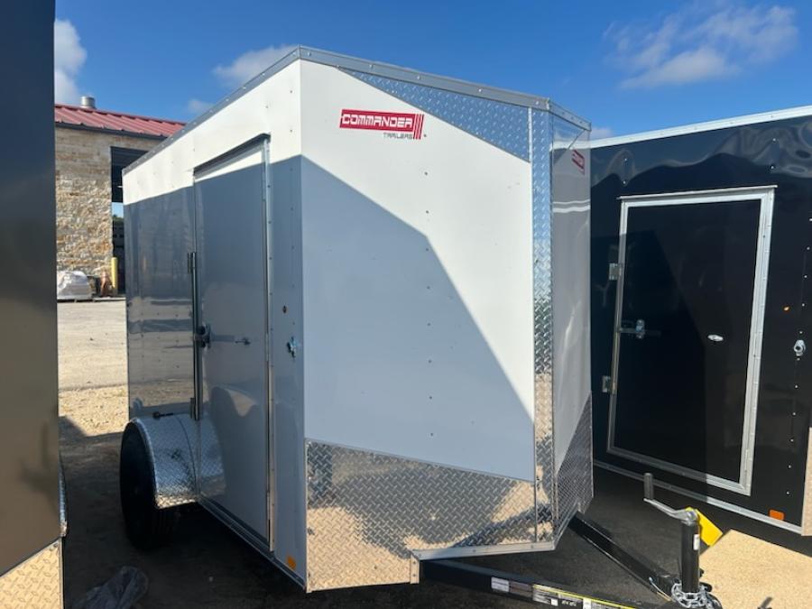 6X10 6X10 V NOSE ENCLOSED STD RAMP DOOR 3K BY CARRY ON Image 1