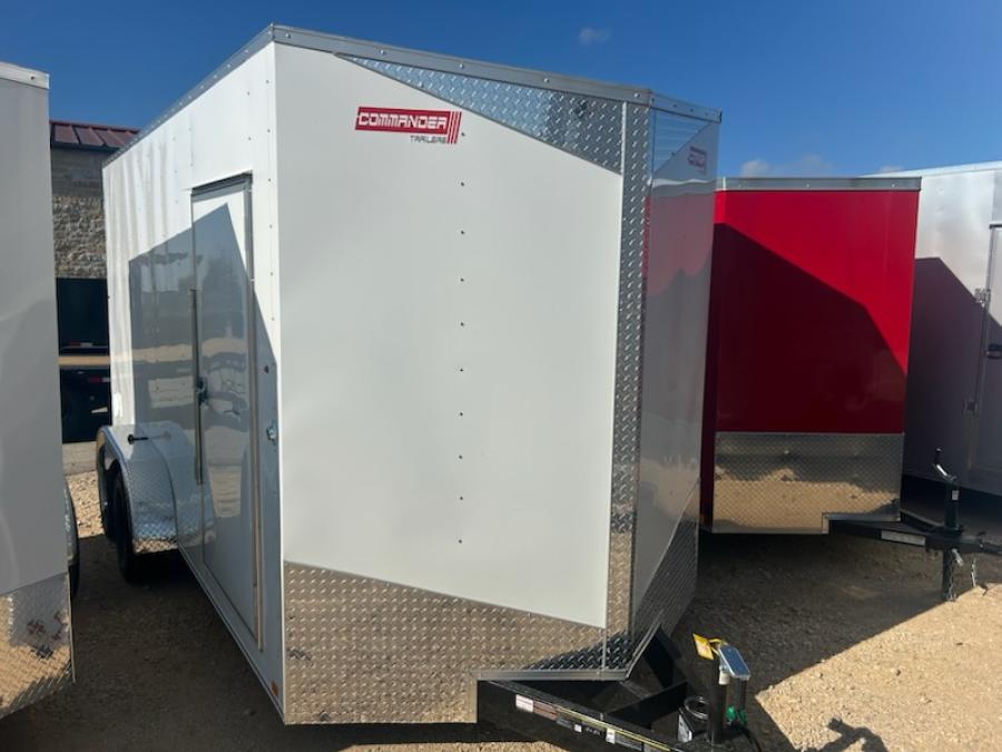 7X16 7X16 V NOSE ENCLOSED STD RAMP DOOR 7K BY CARRY ON Image 0