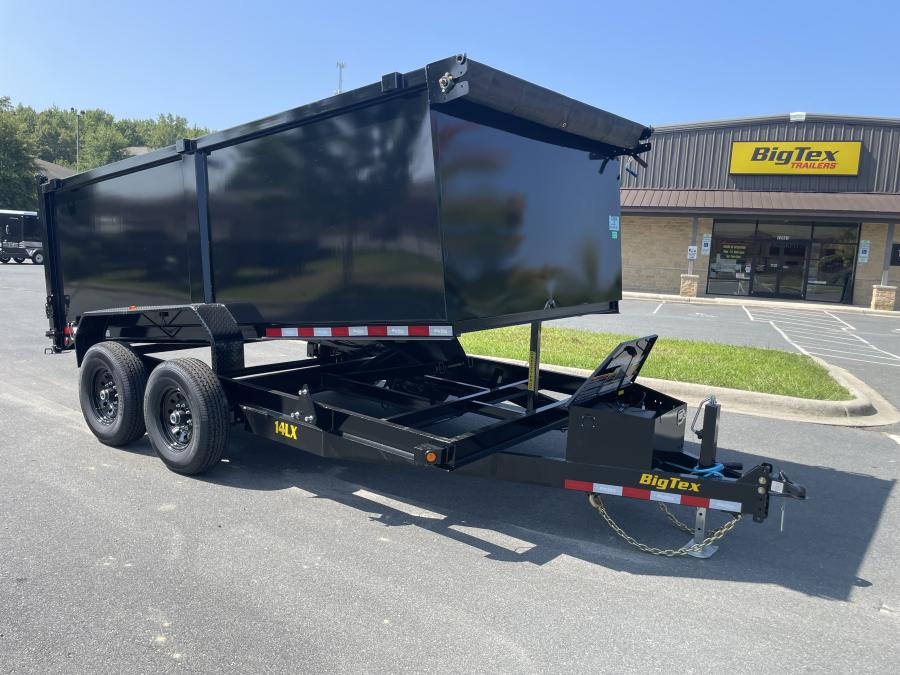 Big Tex 14LX 14K CHANNEL TAND DUMP 83"x12 4 SIDES, BLACK, 6SIR Image 0