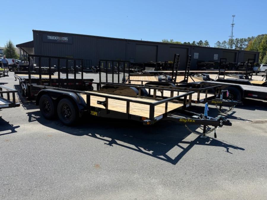Big Tex 70PI 7K TAND SQ TU UTL 83"X20 2 BRAKES, BLK Image 0