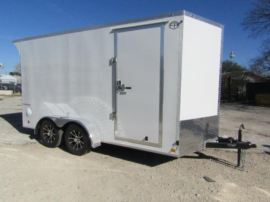 TXVH CONT.CARGO 7X14 ENCL, EB2,7'1HT,REAR/WING,E/TRACK,SPARE TIRE AND MOUNT, RAMP DOOR Image 0