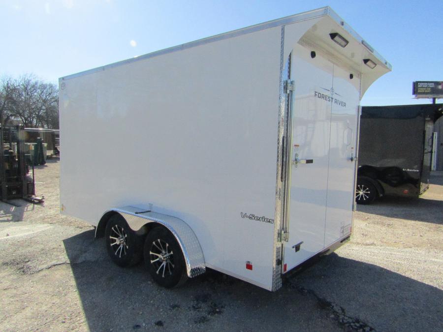 TXVH CONT.CARGO 7X14 ENCL, EB2,7'1HT,REAR/WING,E/TRACK,SPARE TIRE AND MOUNT, RAMP DOOR Image 2