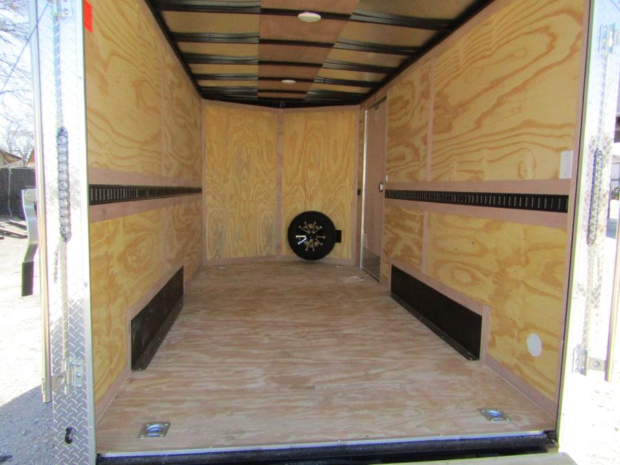 TXVH CONT.CARGO 7X14 ENCL, EB2,7'1HT,REAR/WING,E/TRACK,SPARE TIRE AND MOUNT, RAMP DOOR Image 3