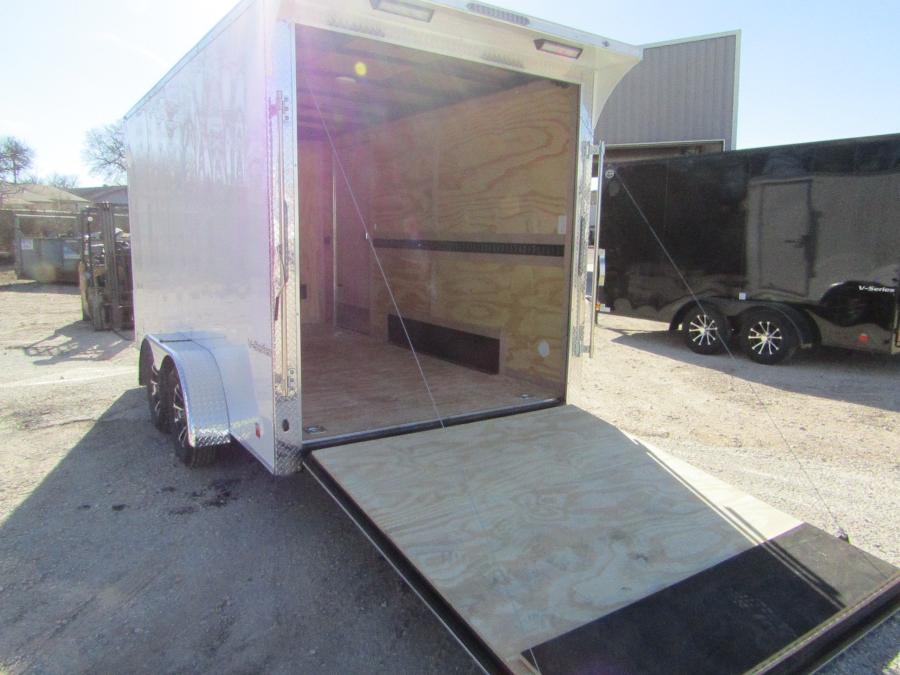 TXVH CONT.CARGO 7X14 ENCL, EB2,7'1HT,REAR/WING,E/TRACK,SPARE TIRE AND MOUNT, RAMP DOOR Image 4