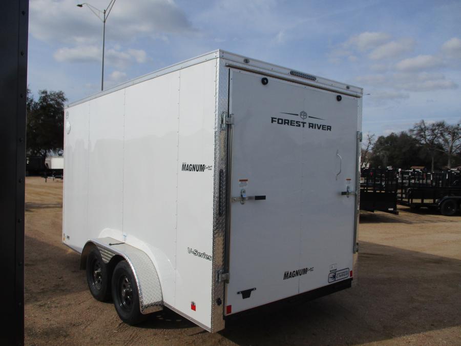 VHW7 7X14 ENCLOSED RAMP DOOR WHITE Image 1