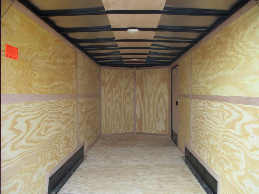 VHW 7X16 ENCLOSED RAMP DOOR BLACK, BLACKOUT Image 3