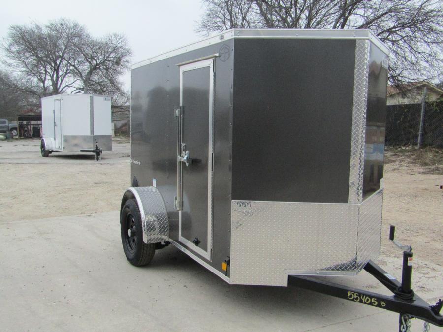 VHW5 5X8 ENCLOSED RAMP DOOR CHARCOA Image 0
